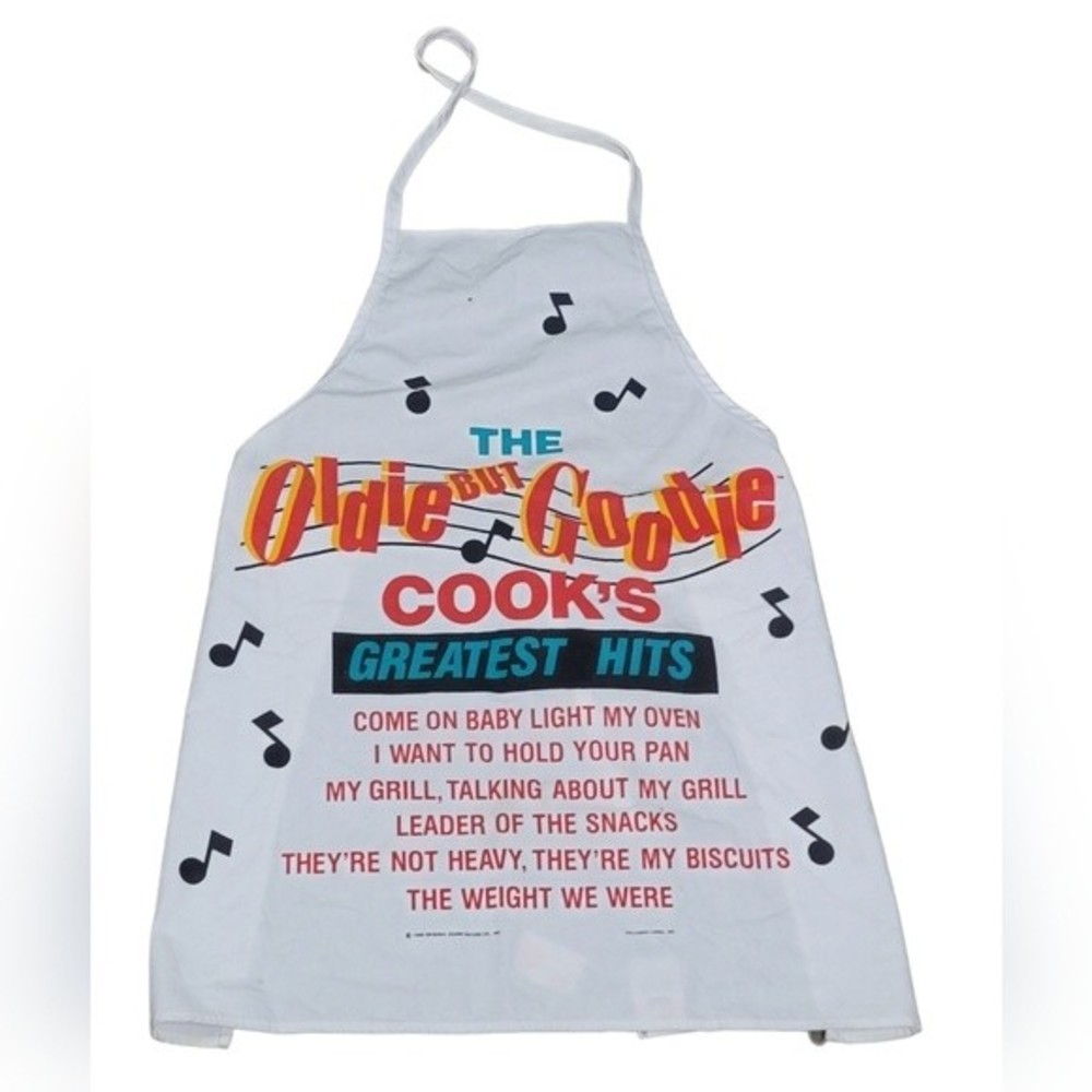 Vintage Hallmark Oldie but Goodie Greatest Hits Apron Size OSFA